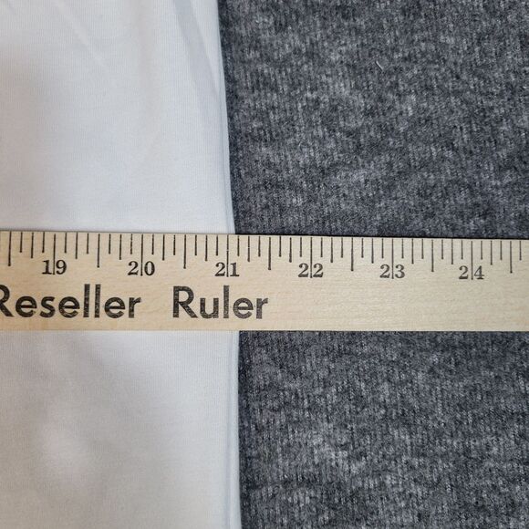 Linksoul Delray Men's Golf Polo Shirt Size L White Heath Cotton Blend Anti Odor - Picture 9 of 12